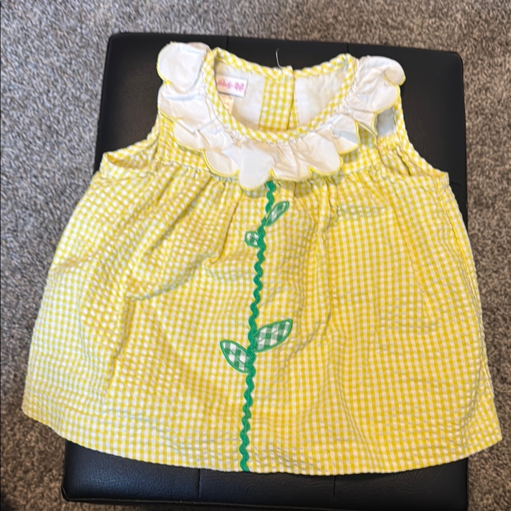 Bonnie Baby Yellow Gingham Dress